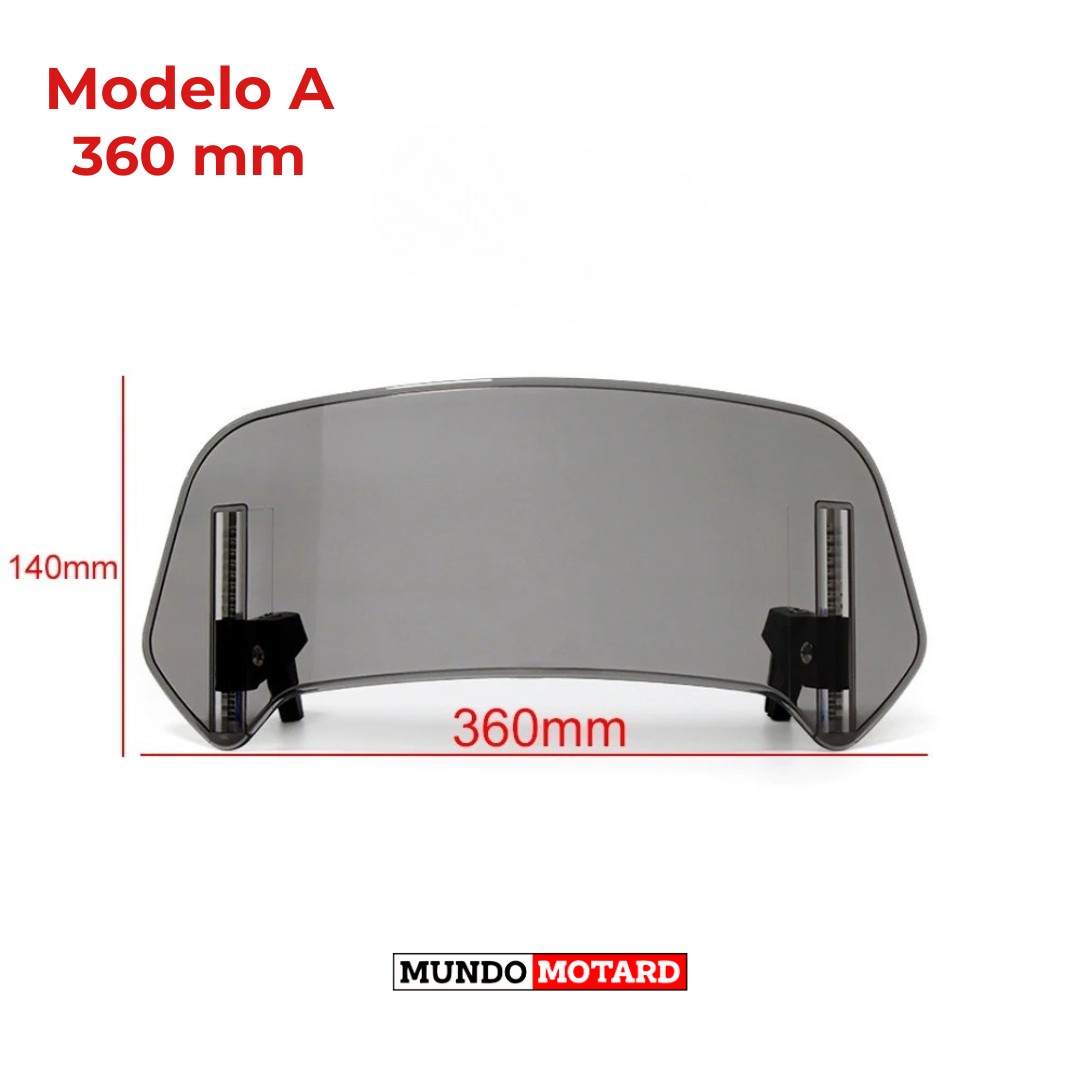 Extensão Universal para Para-Brisas de Mota– Proteção Contra o Vento e Maior Conforto na Estrada!