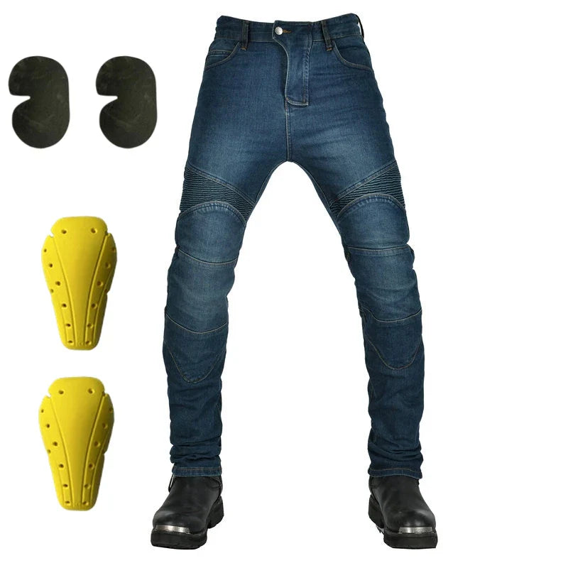 Pantalones con protección anticaída para motociclistas