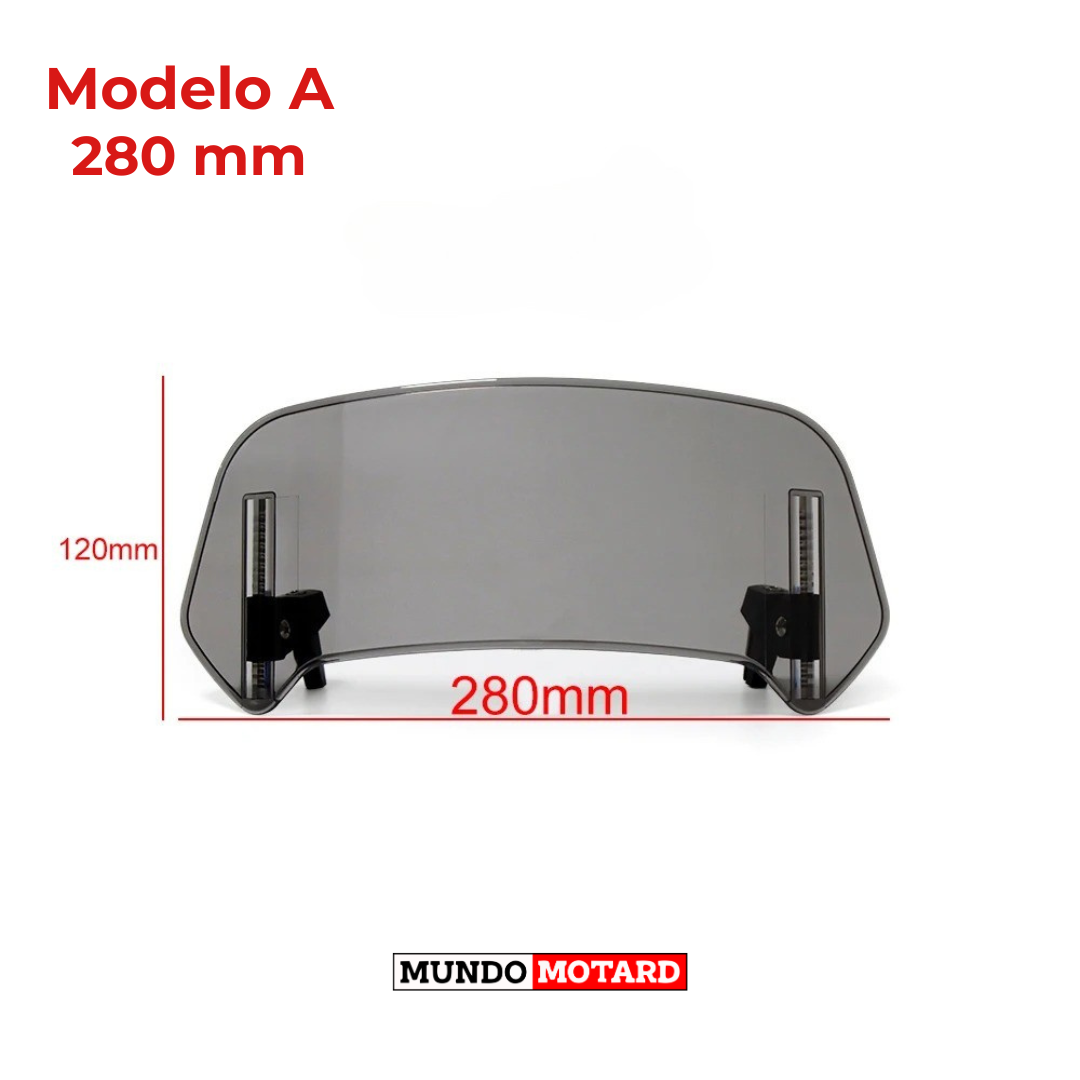 Extensão Universal para Para-Brisas de Mota– Proteção Contra o Vento e Maior Conforto na Estrada!
