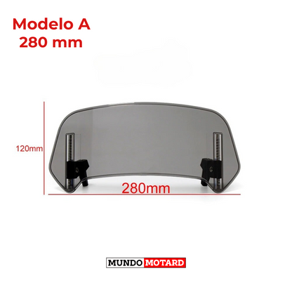 Extensão Universal para Para-Brisas de Mota– Proteção Contra o Vento e Maior Conforto na Estrada!