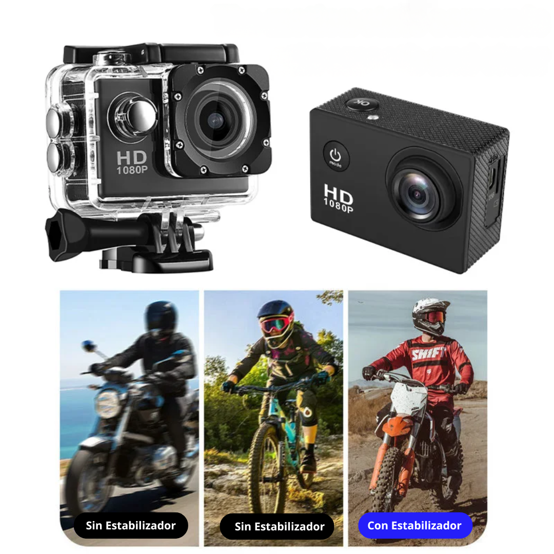 Cámara RidePro para Motociclistas + Kit de Accesorios