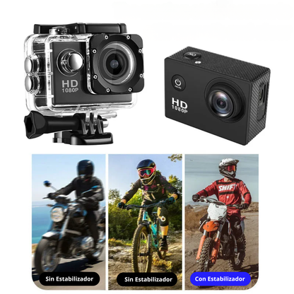 Cámara RidePro para Motociclistas + Kit de Accesorios