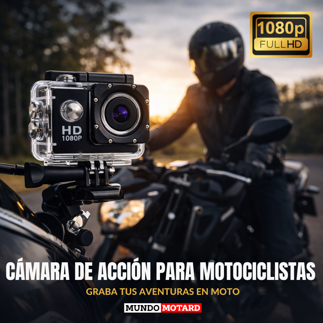Cámara RidePro para Motociclistas + Kit de Accesorios