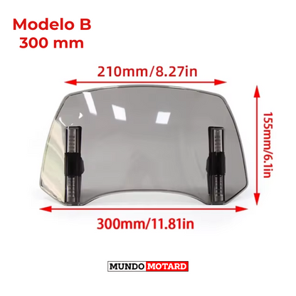 Extensão Universal para Para-Brisas de Mota– Proteção Contra o Vento e Maior Conforto na Estrada!
