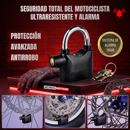 Candado con Alarma RidePro - Máxima Seguridad para la Moto