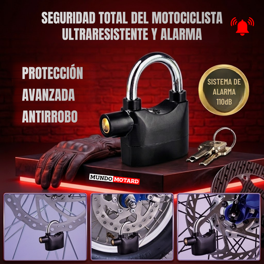 Candado con Alarma RidePro - Máxima Seguridad para la Moto