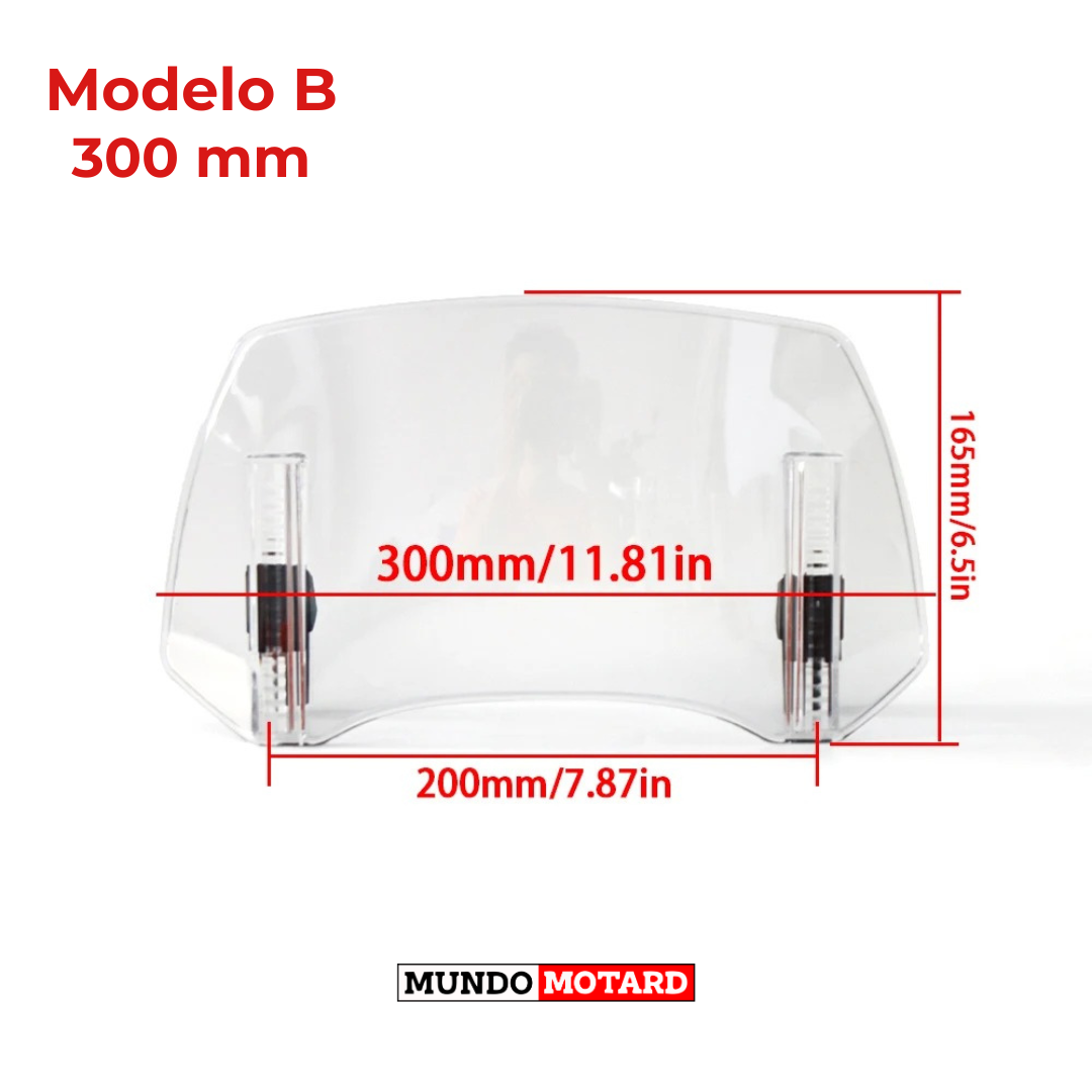 Extensão Universal para Para-Brisas de Mota– Proteção Contra o Vento e Maior Conforto na Estrada!