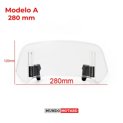 Extensão Universal para Para-Brisas de Mota– Proteção Contra o Vento e Maior Conforto na Estrada!