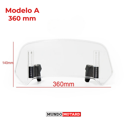 Extensão Universal para Para-Brisas de Mota– Proteção Contra o Vento e Maior Conforto na Estrada!