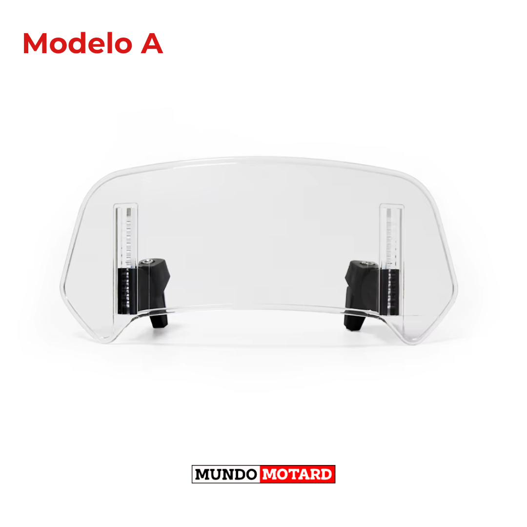 Extensão Universal para Para-Brisas de Mota– Proteção Contra o Vento e Maior Conforto na Estrada!