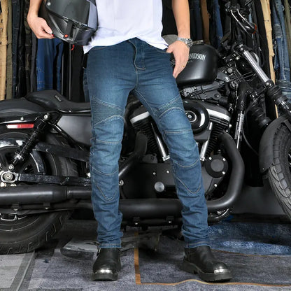 Pantalones con protección anticaída para motociclistas