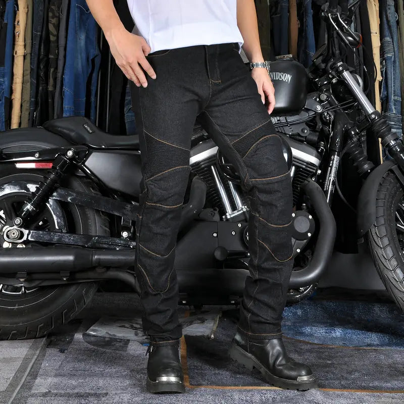 Pantalones con protección anticaída para motociclistas