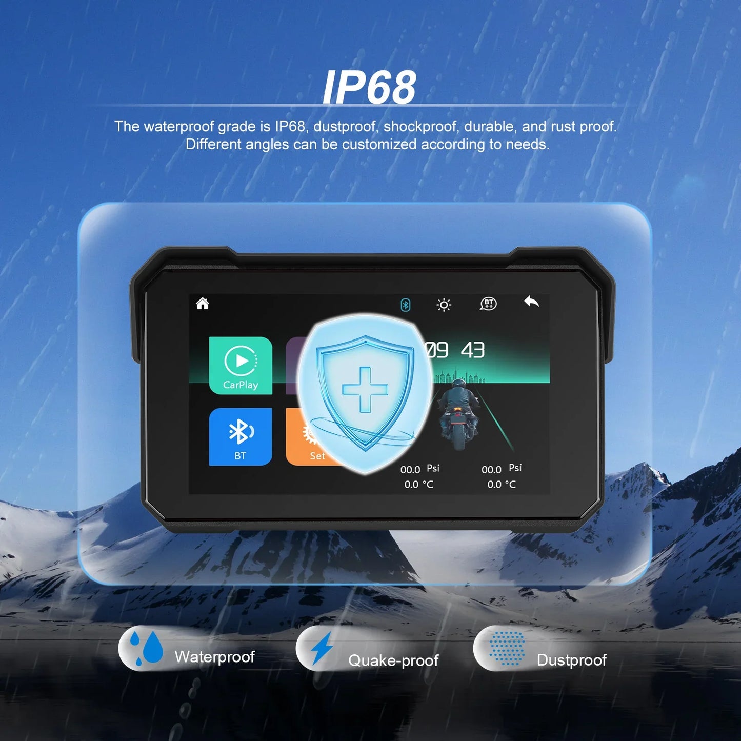 Pantalla Inteligente de Navegación para Moto