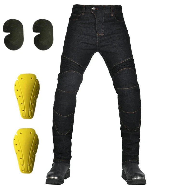 Pantalones con protección anticaída para motociclistas
