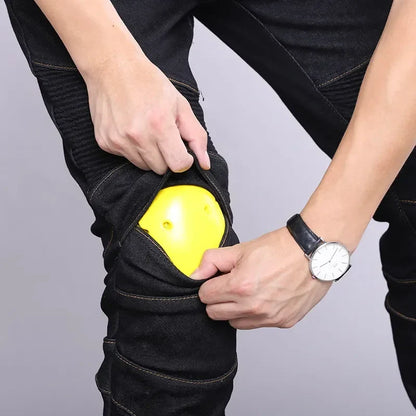 Pantalones con protección anticaída para motociclistas