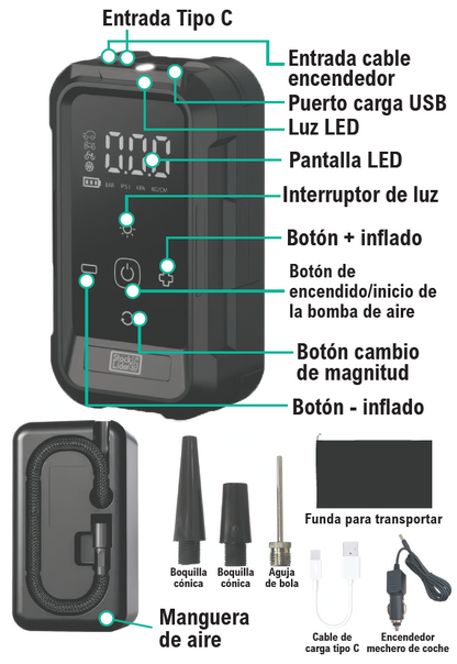 Compresor de Aire Portátil
